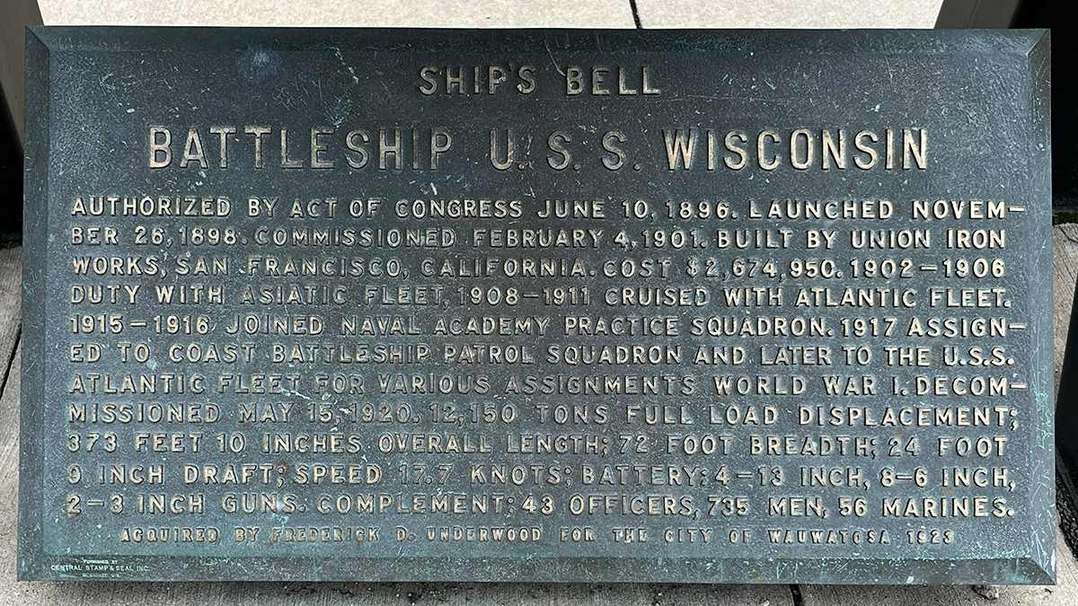Bell plaque